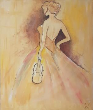 Zaključila zgodbo (Akril-platno - 2022) Martina Kozamernik